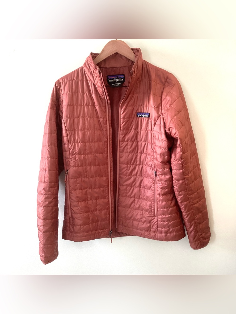 Patagonia Womenโs Nano Puff Lightweight Insulated Quilted Jacket - Rose Pink